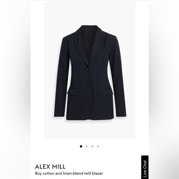 Alex mill twill boy blazer in Cotten and linen size small nwt - Picture 1 of 10